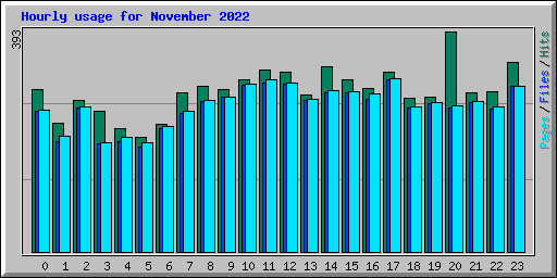 Hourly usage for November 2022